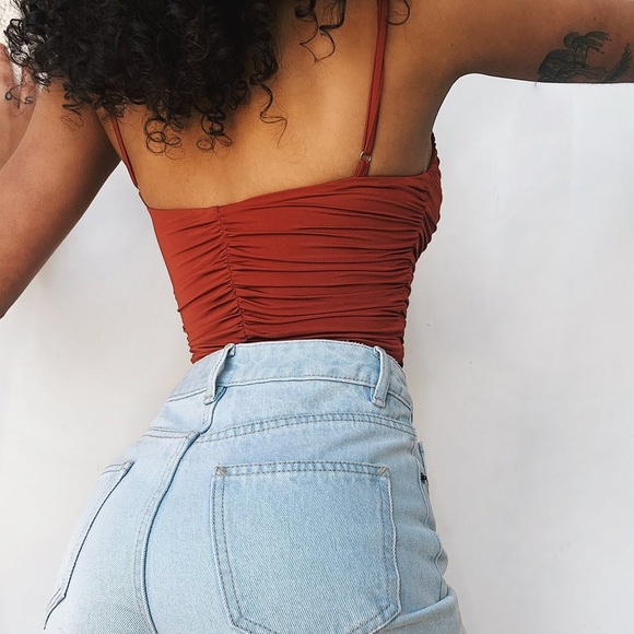 Tiger Mist Zetta Crop in Rust NWOT - Picture 3 of 6